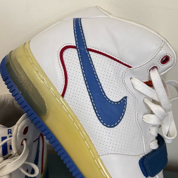 Nike Other - Nike Air Force 1 Mid Supreme Max Air CB Barkley•Size 9•White Blue Red•Rare•